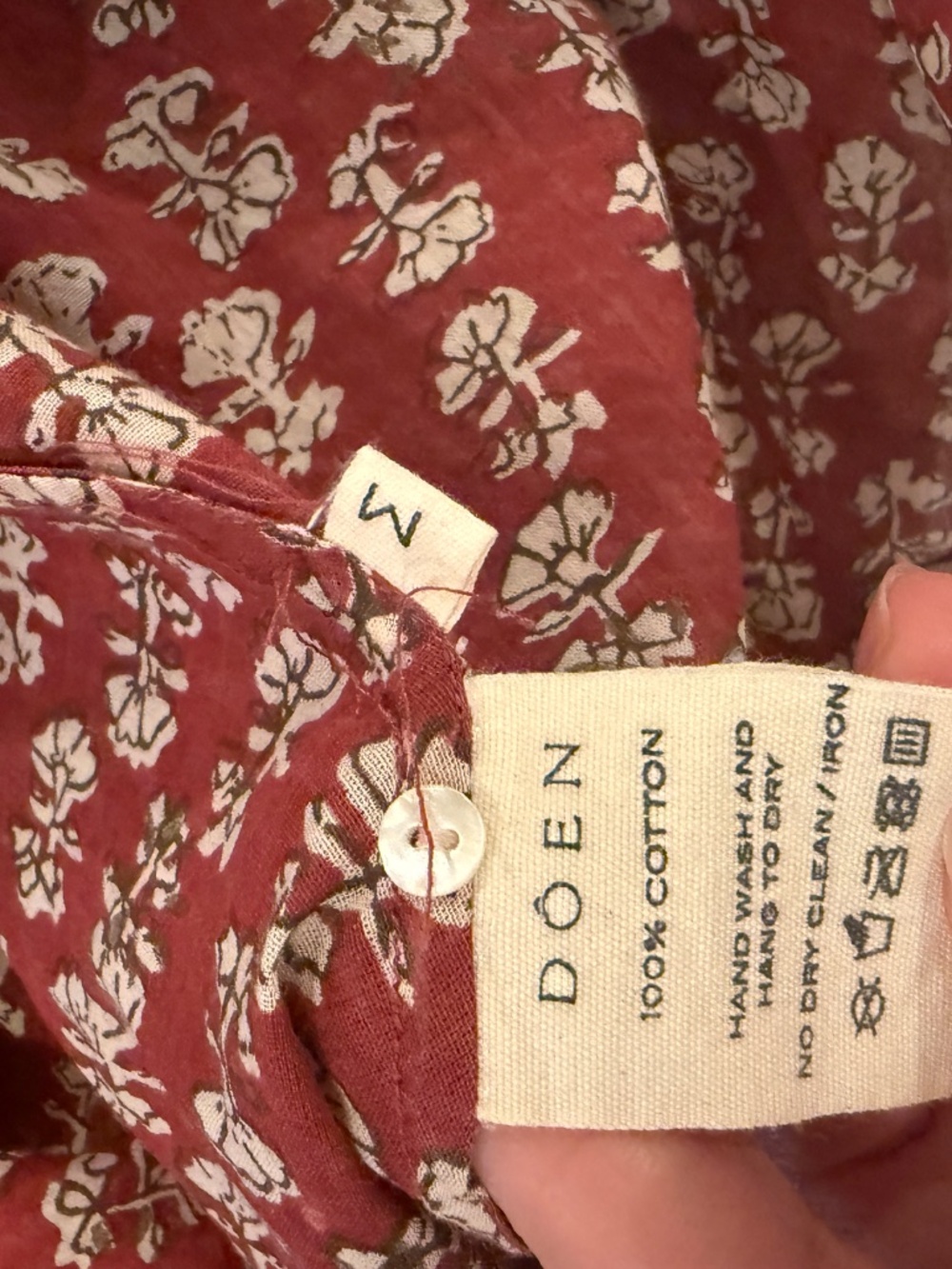 Doen red dress - size medium - Picture 6 of 6
